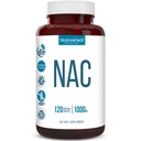 Suplimentul NAC (N-Acetyl Cysteine) - 1000 mg-Antioxidant suport - Promoveaza sanatatea si detoxifierea ficatului - Boosts Lung si Immune Health - Capsule vegetale - 120 Conte - 60 Serviri