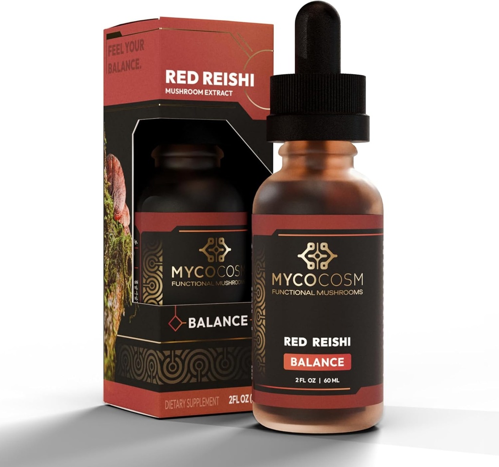 Extract de Reishi - echilibru - supliment de ciuperci pentru promovarea longevității - Suport imun - Ganoderma Lucidum - Adaptogen