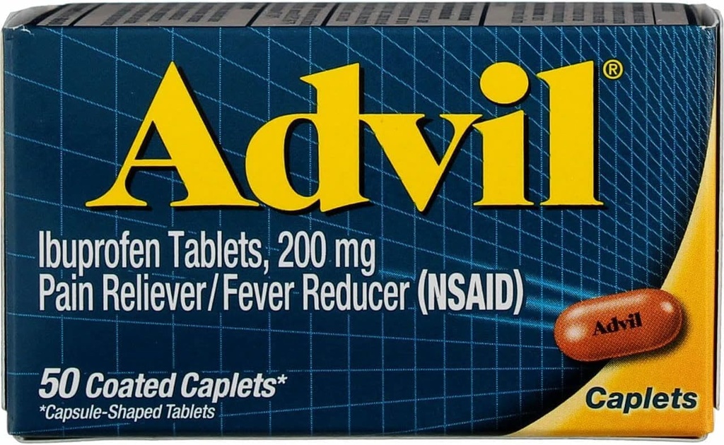Advil Pain Relieiver/Fever Reductor 200 mg comprimate filmate 50 ea (Pachet de 6)