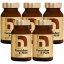Fucoidan 3-Plus Brown Seaweed Imunity Supliment cu trei tipuri de înaltă puritate Fucoidian Organic Mekabu Fucus Mozuku Agaricus Made in Japan (capsulă vegetabilă, 5 sticle)