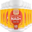 2000 MG NAD Supliment, Liposomal NAD+ cu absorbţie ridicată, mai eficient decât Nicotinamida Ribozidă, Pure & Plus Booting Supliment, Aging Defense, Metabolism & Cellular, 480 softgels