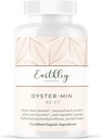 Earthley Wellness, Oyster-Min Capsule, Natural Zinc & Mineral Supplement, Promovează energie & Mood, bogat în antioxidanți și aminoacizi, 100% Pure & Biodisponibile (60 capsule)