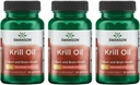 Swanson EFAS- Ulei de krill - Putere maximă - 1 g, 30 Softgels (3 ambalaj)