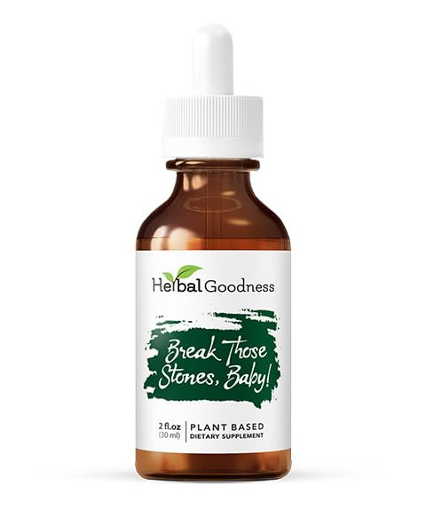 Herbal Goodness Break These Stones Baby - Rinichi Curățare Detoxifiere și ficat Detox Health Suplimentul Herbal, Chanca Piedra (Kidney Stone Breaker), Dandelion Root Supplement, Milk Thistle - 2 Fl. Oz