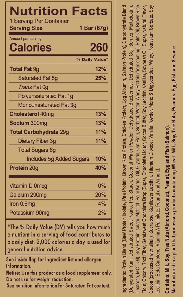 REDCON1 MRE Bar, Ciocolata Chip Cookie Dough, 20g Întregul baton de proteine alimentare cu ulei MCT - Easy to Digest, Delicious Meal Support Bar - Oricând Proteine Snack, Post sau Pre Workout Baruri (4 Baruri)