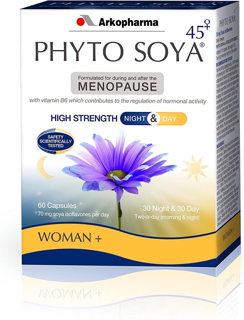 Arkopharma Phito Soya Night & Day, 30 zile capace & 30 noapte