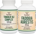 Suplimente de lemn dublu Tongkat Ali și Fadogia Agrestis Bundle - Men's Health and Athletic Performance