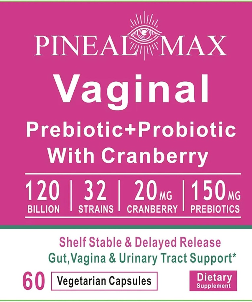 Prebiotic vaginal+probiotic cu afine, 120 miliarde CFU, 32 tulpini, 150 mg prebiotice
