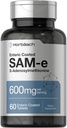 Horbäach SAM-e Supplement 600mg | 60 Vegetarian Tablets | S-Adenosyl Methionine | Non-GMO & Gluten Free