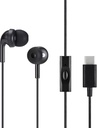 Amazon Basics Earbuds Wired cu Microfon, În Căștile urechii, USB-C, Cablu lung 4,2 ft, S/M/L Sfaturi ureche, O dimensiune, Negru