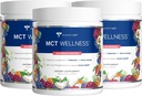 Gundry MD MCT Wellness Powder pentru a sprijini energia, producția de cetone și sănătatea creierului, Keto Friendly, Sugar Free (90 de zile de aprovizionare, pepene verde limonadă)