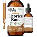 Tinctură de lemn dulce sălbatic și organic - suport digestiv - picături de extract de rădăcini de lemn dulce pur - Glycyrrhiza Glabra - Vegan, Sugar & Alcool - 2 fl oz