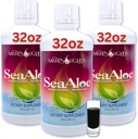 Lichide ale naturii Aloe Vera Juice Oceanic Elixir - Blend botanica proprie pentru tiroida, Digestie si Suport Imun, 32oz (Pachet de 3)