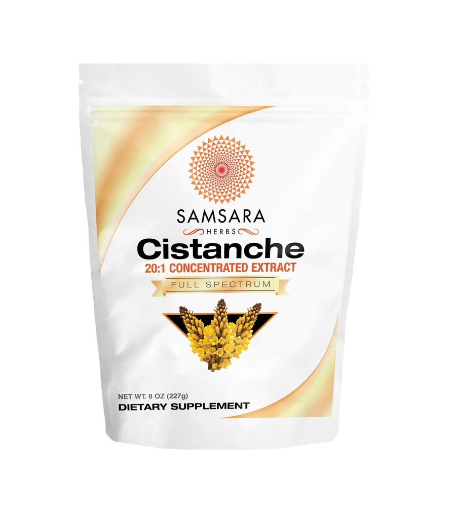 Samsara Herbs Cistanche Extract pulbere (8oz) 20:1 Concentrare - Made in the USA - 3rd Party Testat - Putere, Vitality & Mood (Huge 2950mg Serving)