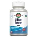 KAL Litiu Orotate 5mg, Litiu în doză mică pentru suport General Wellness Mood, Biodisponibil, Vegan, 60-Day Guarantee, 180 Servings, 180 VegCaps