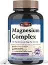 Complex de Magneziu Chelated Supliment 960mg Per Serving, 10 Forme, Magneziu Glycinate, Citrate, Malate, Taurate & More, Suport Sleep & Energy, Absorbție ridicată, 90 Vegan Caps