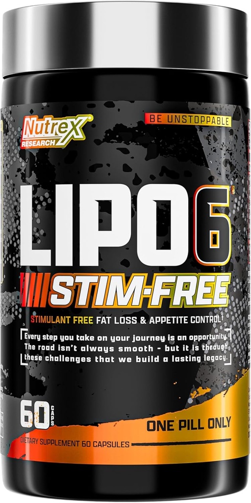 Nutrex de cercetare Lipo6 Stimulant pierdere în greutate liberă & Apetit Suppressant Dieta pastile 