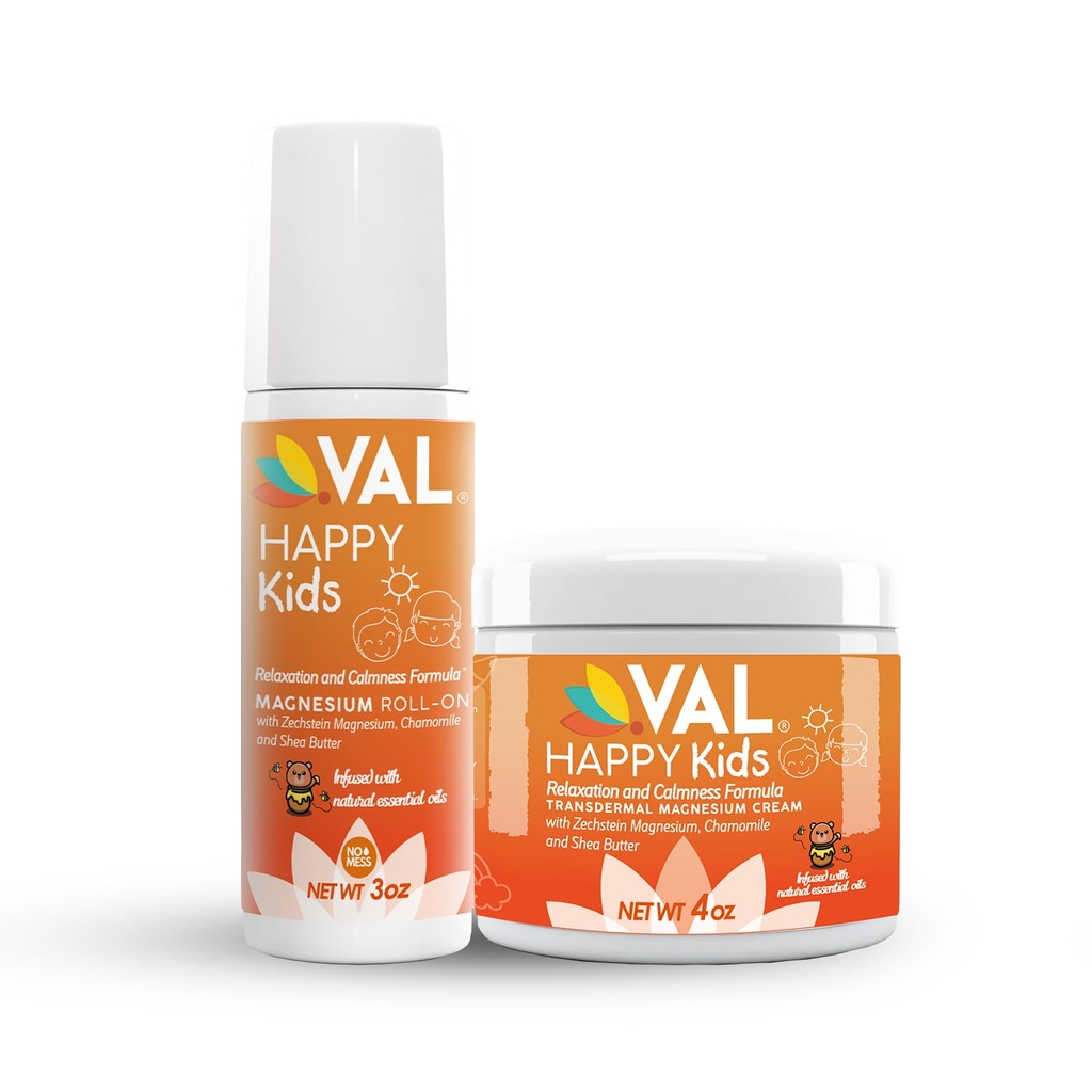Bundle pentru copii: VAL Magneziu Roll-on & Cream