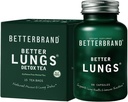 Betterbrand mai bine Plămâni Health Pack - BetterLungs & BetterLungs Detox Ceai Bundle - Daily Resportory Health Supplement - 15X Herbal Tea Bags + 60 Capsule