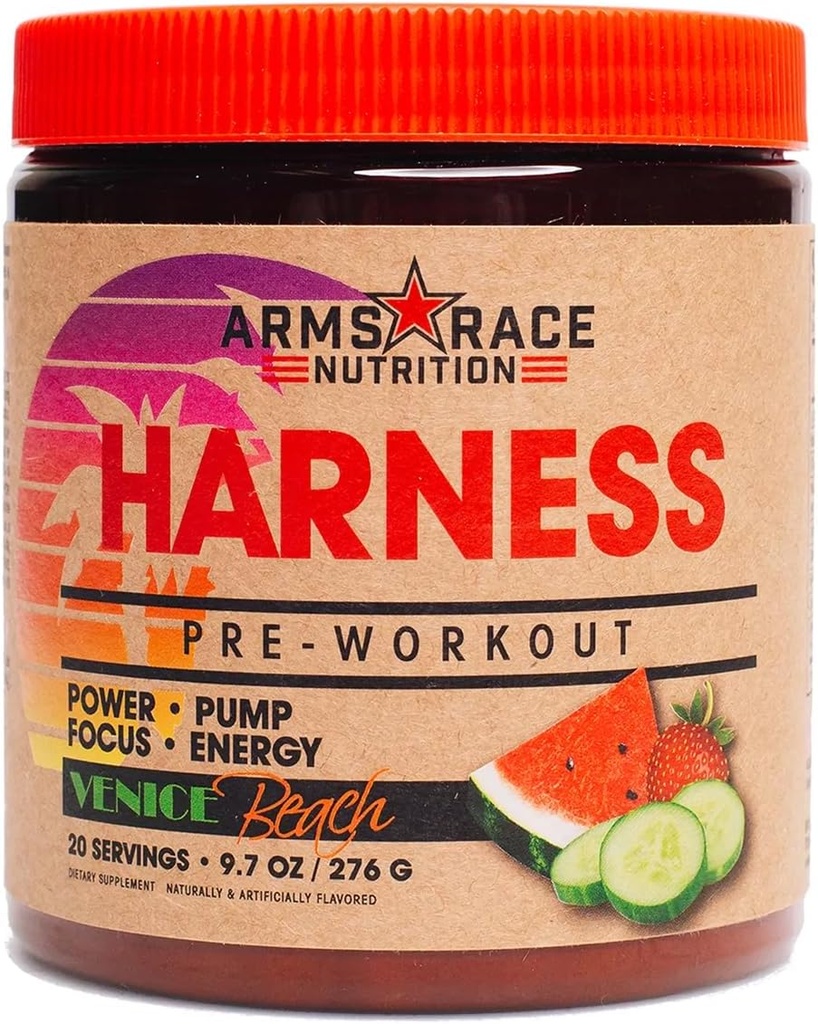 Cursa de arme Nutriție Harness Pre-workout - Venice Beach (20 serviri)