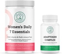 Femeii Daily 7 Essentials & Adaptogen Complex Bundle - pachet complet multivitamine cu suport pentru adaptarea stresului pentru sănătatea optimă a femeilor