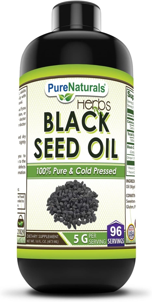 Naturals Pure Black Seed Oil Supplement 