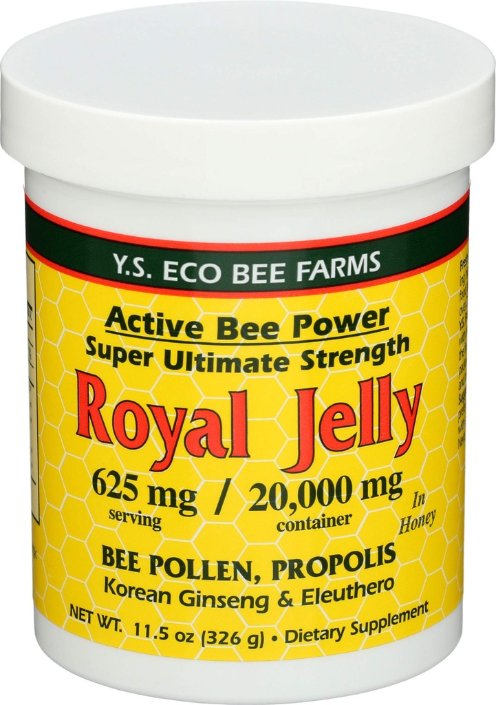 YS Royal Jelly/Honey Bee - Royal Jelly In Honey Ultima Putere, 11.5 oz gel