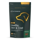 VetriScience Healthy Skin & Coat Chews, Derma Putere Omega-3 Suplimentul de ulei de somon pentru câini, Omega Piele și Coat Chews, Skin Health, Coat Creștere, Ulei de pește și vitamina E, Veggie, 70 Conte