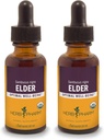 Herb Pharm Certified Organic Elder lichid extract - 1 Ounce (Pachet de 2)