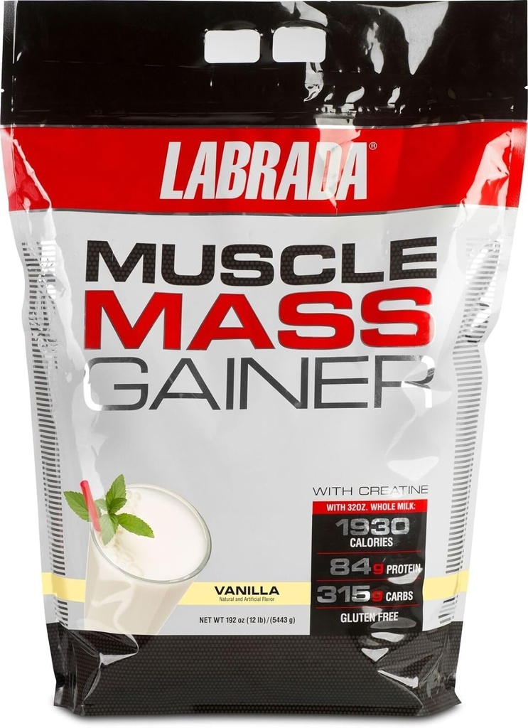 Labrada Nutriție musculare Gainer masă, Vanilie, 12 Lire