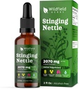 Stinging Nettle Root Extract picături 2000mg (Urtica dioica L.) Suplimentul plantei Absorbs mai bine decât capsule, 1 lună de aprovizionare, 84 Serviri, alcool-liber Tinctură - 2 Oz, ambalaj de 1