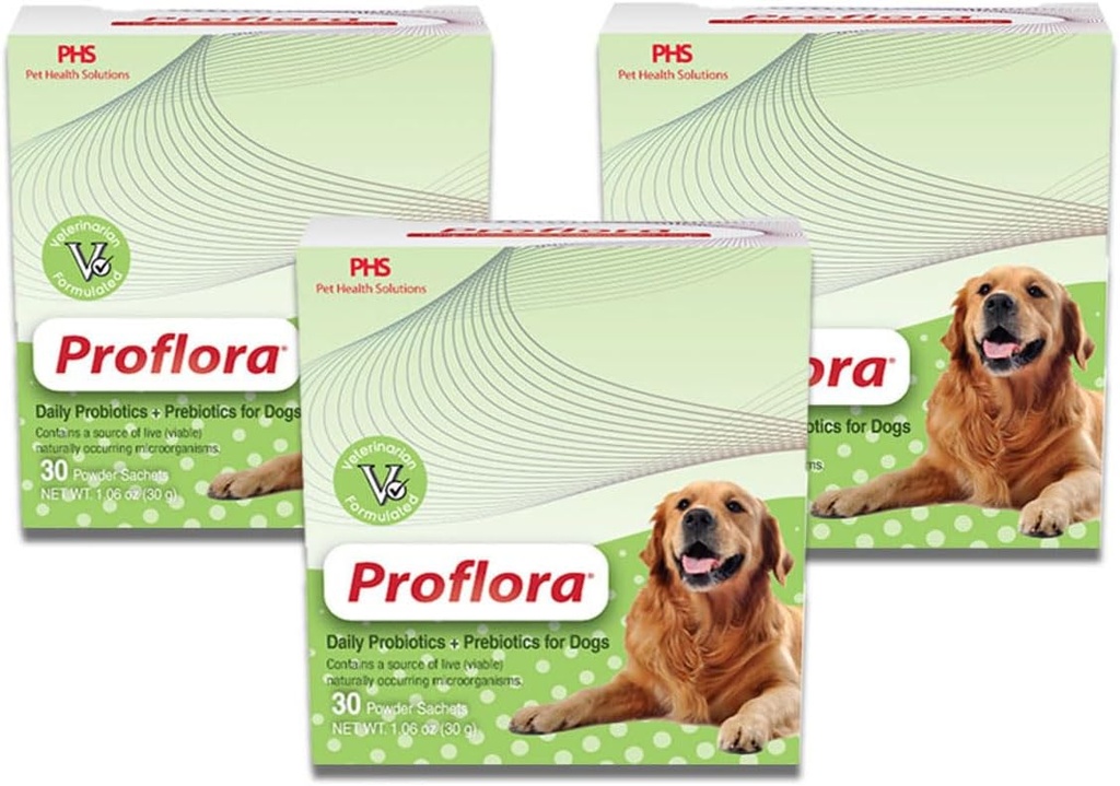 Probiotic pentru câini - Digestie sanatoasa - Boost Sistemul imunitar - Functia normala a intestinului - Skin and Coat Health - Supliment pentru GI Tract - 90 Servings, 3-Pack