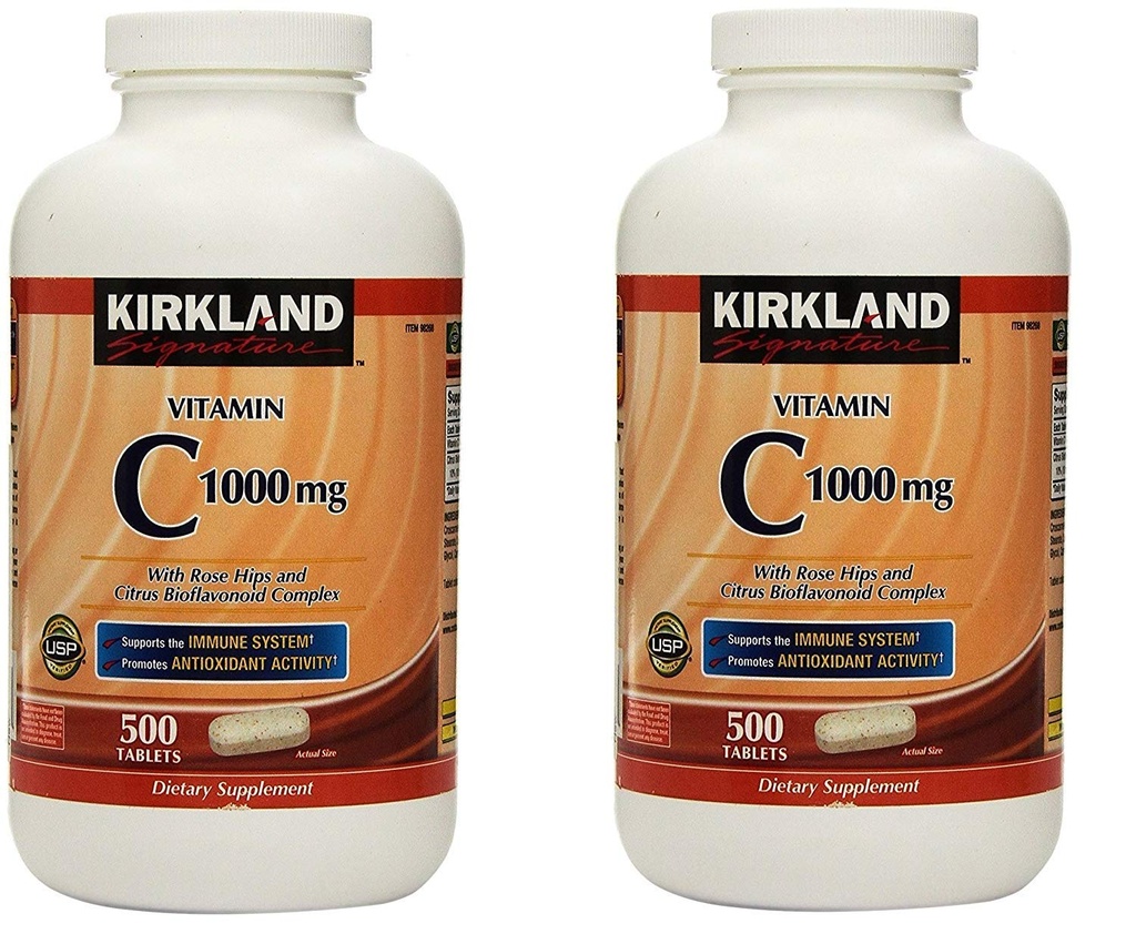 Kirkland Vitamina C cu Rose Hips și Citrus Bioflavonoid Complex (1000 mg)