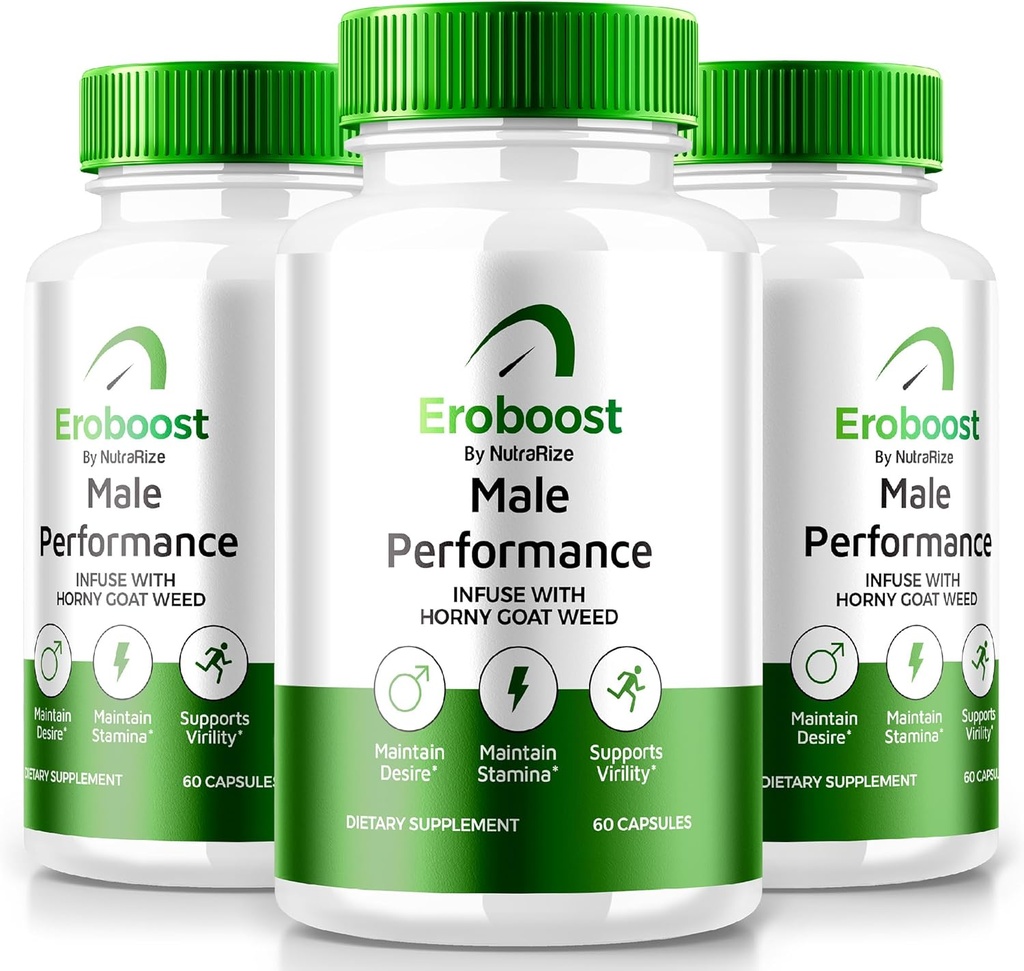 (3 ambalaj) Suplimentul Eroboost pentru bărbaţi, Suplimentul Eroboost pentru bărbaţi, Nutriţie zilnică pentru a sprijini performanţa maximă şi wellness generală, Recenzii oficiale de Formula Ero Boost (180 capsule)