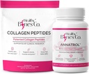 Annatrol suport osos & FORTIBONE Colagen Peptides w/FORTIGEL, VERISOL și TENDOFORTE - Os complet, articulație, piele, păr, unghii și suport metabolic 