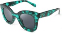 FEIZEDY Retro Oversized Square Horn Ochelari de soare Semi Cat Eye Butterfly Glass Big Gross Bold Frame B2572