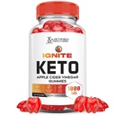 Laboratoare Justifiate Ignite Keto ACV Gummies Advanced 1000MG Ignite Keto Gummies Formula Apple Cidru Oţet Formulat cu Pudră de sfeclă de rodie B12 Vegan Non OMG 60 Gummys
