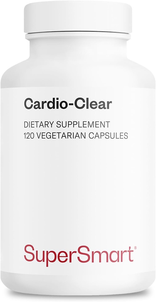 Supersmart - Cardio Clear (Garlic EDTA Supplement) - with Malic Acid, Calcium Disodium EDTA, Magnesium, Bromelain | Non-GMO & Gluten Free - 120 Vegetarian Capsules