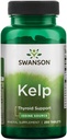 Swanson Premium Brand Kelp - Sursa naturală de iod care sprijină sănătatea tiroidiană - Suplimentul mineral w/Iodine Sursa standardizat 0.4% - (250 comprimate, 225mcg Fiecare)