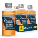 Pedialyte soluţie rapidă de hidratare Electrolit, Orange, Hydration Drink, 33,8 Fl Oz (Pachet de 4)