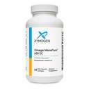 XYMOGEN Omega MonoPure 650 CE - Omega-3 Suplimente de ulei de pește pentru femei și bărbați - cu EPA, DHA & DPA - Small Softgels cu 3X Absorbție mai mare - Suport o inimă sănătoasă și cunoaștere (60 Softgels)