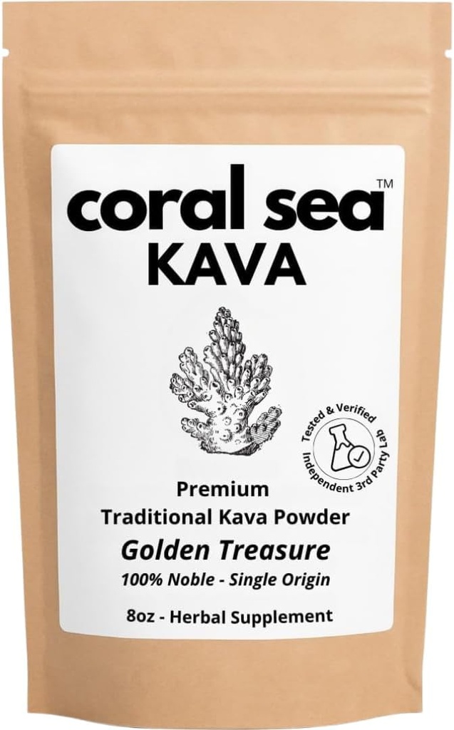 Kava Powder Noble Kava Kava Root Drink Vanuatu Ceai tradiţional Grind Calmant Echilibrarea puternic naturale Bitter Flavor Golden Treasure 8oz