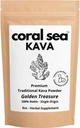 Kava Powder Noble Kava Kava Root Drink Vanuatu Ceai tradiţional Grind Calmant Echilibrarea puternic naturale Bitter Flavor Golden Treasure 8oz
