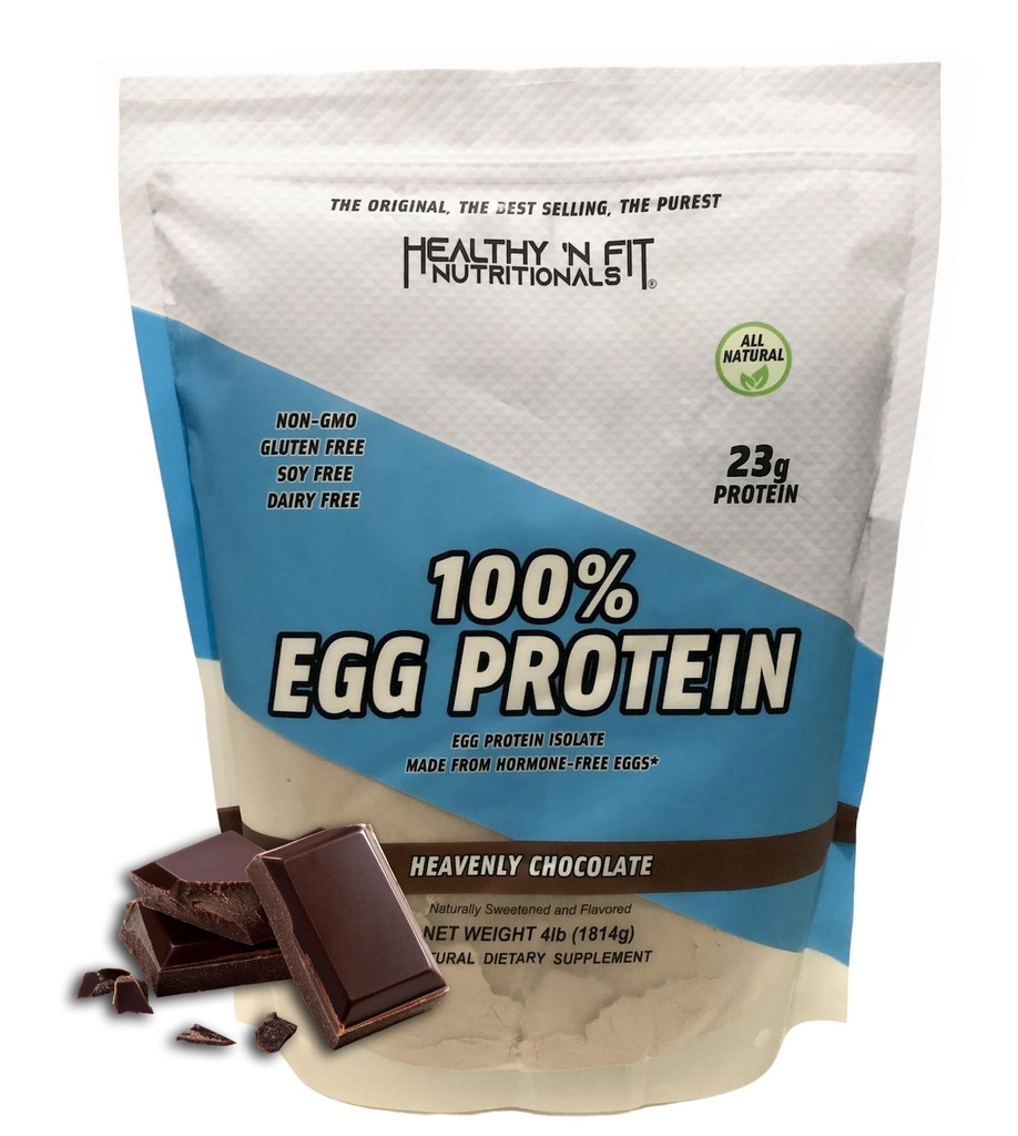 Sanatos 'N Fit 100% Proteina de ou- Ciocolata (4lb): 100% Proteina alba de ou. Zero Lactoză, Zero Zahăr.- Ultra pur, Proteina naturala de ou Izolat