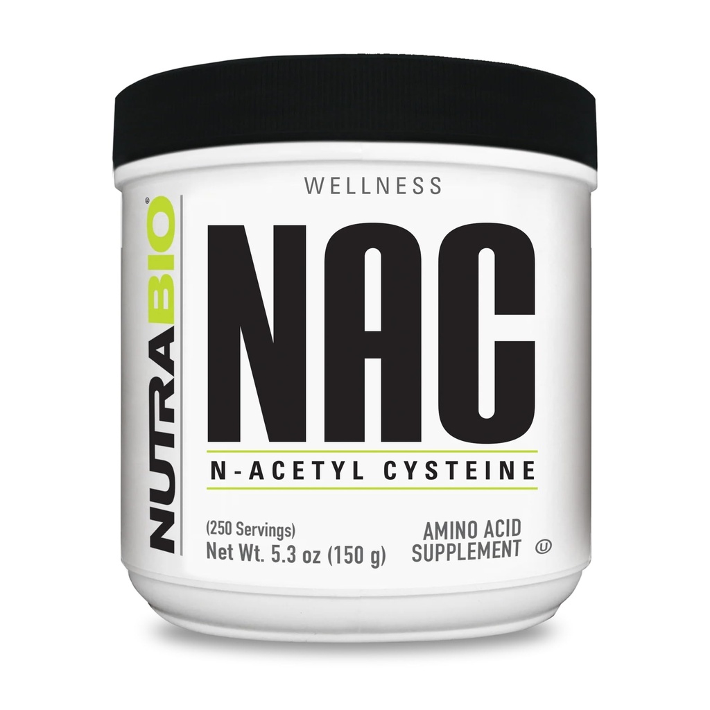 NutraBio N-Acetyl Cysteine Supliment (NAC) - 150 Grams Pulbere, 600 mg Servire - puternic anti-Oxidant - Suport imun - Nu Fillers - non-GMO - Gluten gratuit