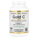 California Gold Nutrition Gold C Grad USP Vitamina C Supliment - Suport imun & Wellness sezonier - Vegetarian Friendly - Gluten Free, Non-GMO - 1000 mg - 240 Capsule vegetale