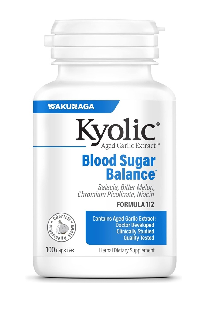Extract de usturoi în vârstă Kyolic Formula 112, 100 capsule