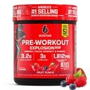 Șase stele pre-Workout pulbere pentru bărbați și femei, Punch de fructe (30 de serviri) - Explozie pre-workout 2.0 Energetic Powder Drink Mix cu Beta-Alanină și Cafeina - Sporturi Supliment de nutriție Produse