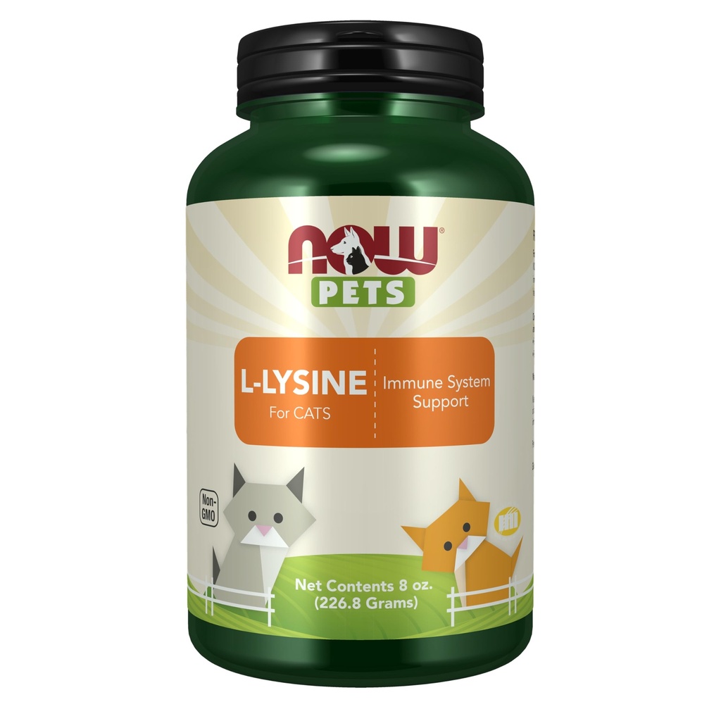 Acum Pet Health, L-Lysine Supliment, Pulbere, Formulat pentru pisici, NASC Certified, 8-Ounce